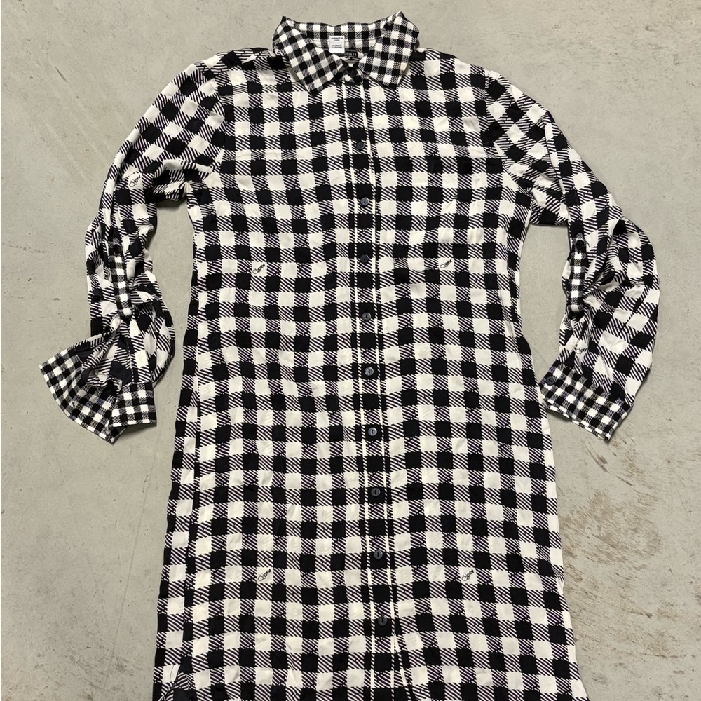 Diane Von Furstenberg Monochrome Checkered Dress